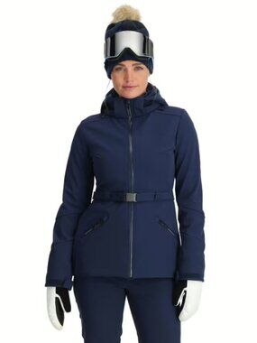 Spyder Women's Navy Blue Glacial Softshell Jacket - Size 10